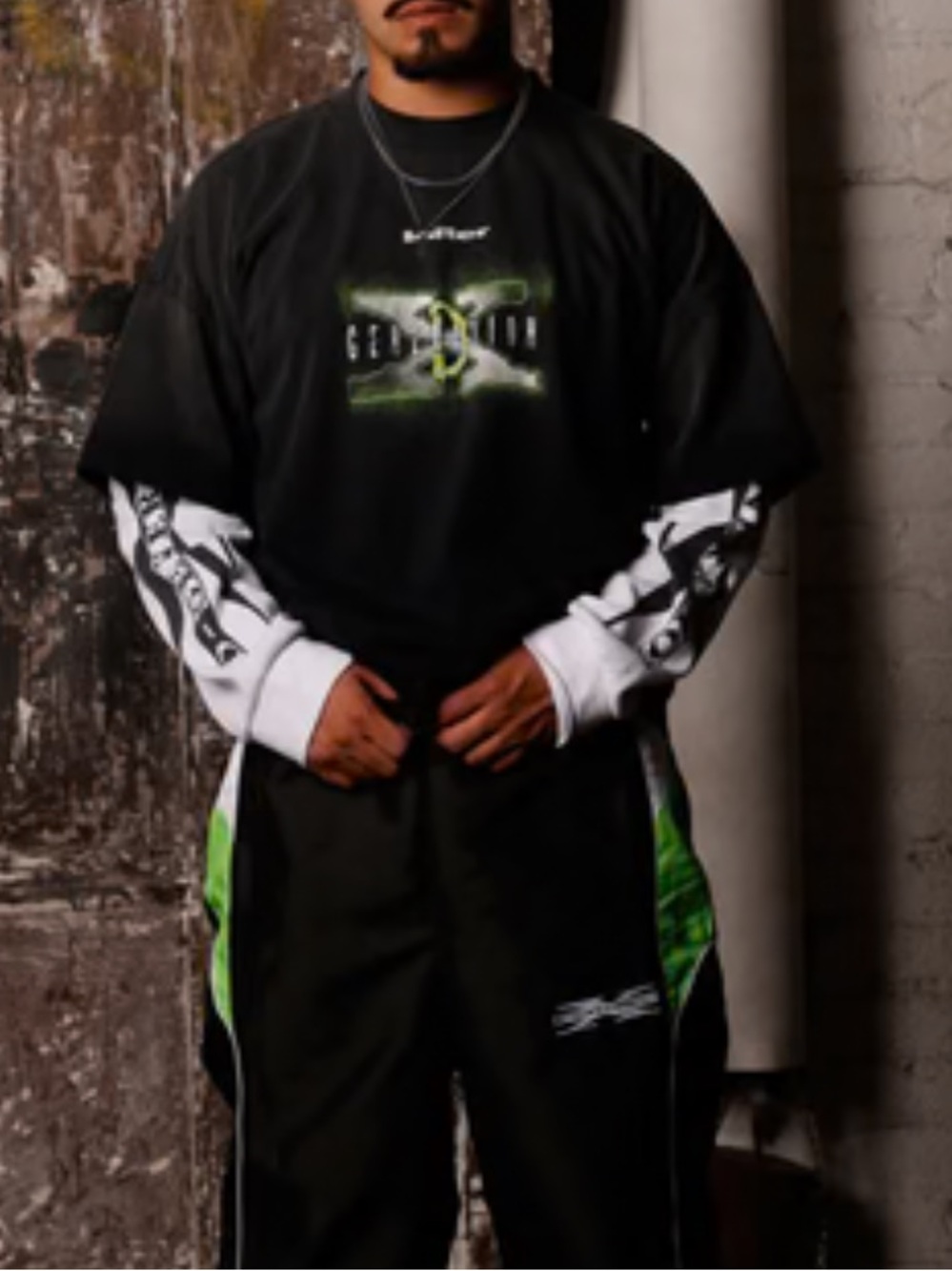 NEW LOITER X WWE DX GENERATION LONG SLEEVE VINTAGE T-SHIRT size: M